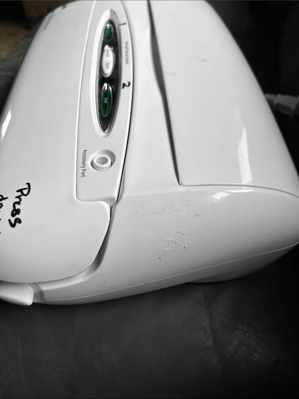 White Electric Vacuum Sealer - Gloss Finish
